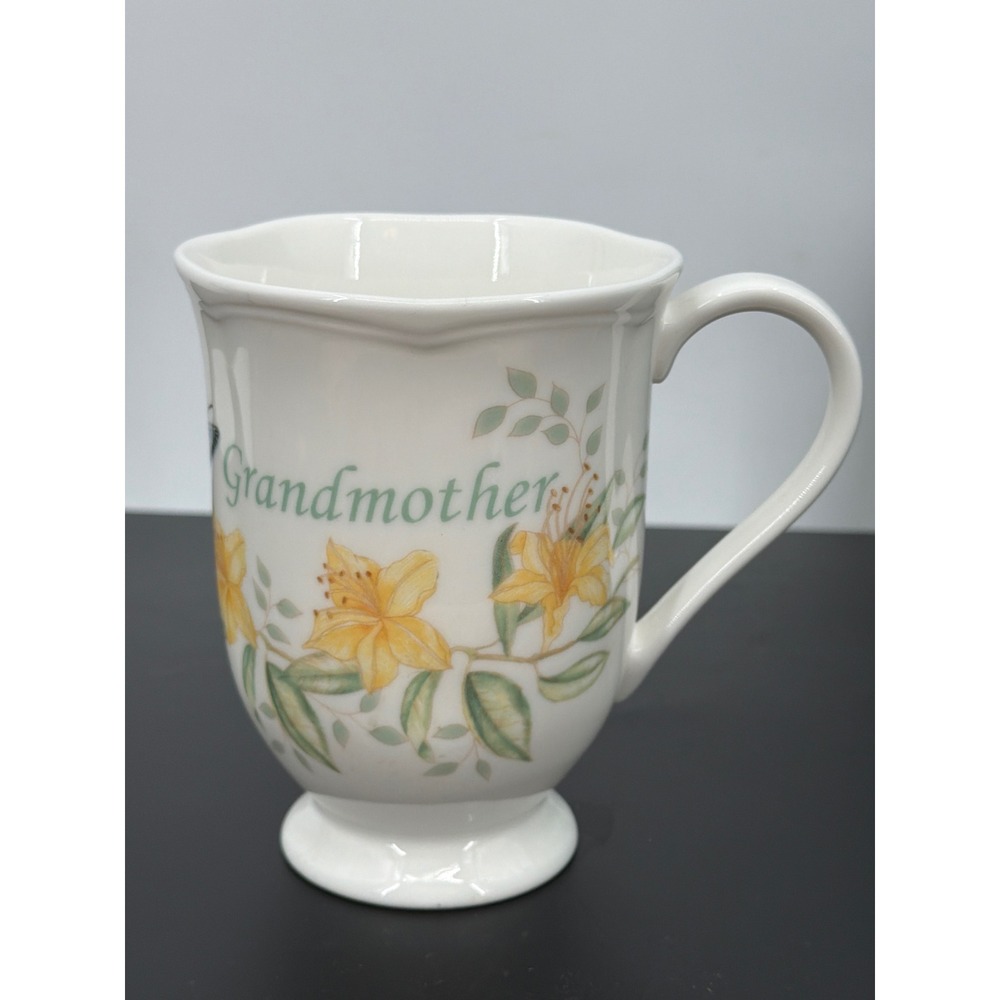 Lenox Butterfly Meadow Grandmother Mug Louise Le Luyer Floral Porcelain Cup